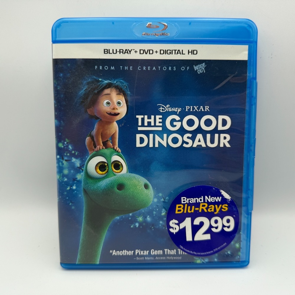 The Good Dinosaur Blu-Ray Disney Pixar Green Giant Extinct Funny Imagination Boy